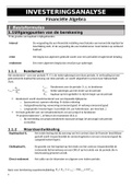 14/20! - INVESTERINGSANALYSE - SV volledige cursus - N. Harboort & S. Stilten - 2VAS -HOGENT