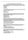 ATI Leadership Management Exam Questions Answers 