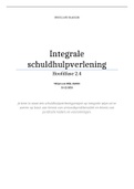 Essay 2.4 Integrale Schuldhulpverlening, behaald met een 8!