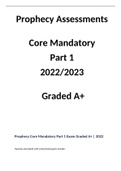Prophecy Core Mandatory Part 1 Exam Graded A+ | 2022