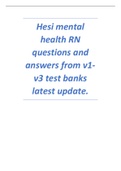 Hesi mental health RN questions and answers from v1-v3 test banks latest update..pdf