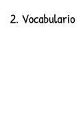 Spanish Vocabulary