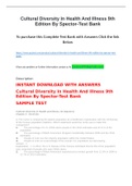 Cultural Diversity In Health And Illness 9th Edition By Spector Test Bank.docx.pdf