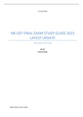 NR-507 FINAL EXAM LATEST UPDATE 2022/2023 QUESTIONS AND ANSWERS