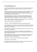 FTCE Reading K-12 Q&A 2022/2023// FTCE Reading K-12 Q&A 2022/2023// FTCE reading k-12 certification Q&A 2022/2023// FTCE Reading K-12 Test Q&A 2022/2023// FTCE Reading K-12 Reading Assessment and Evaluation//FTCE Reading K-12 Exam Questions Answers 2022/2