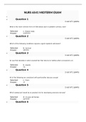 NURS 6541 MIDTERM EXAM 