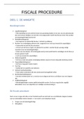 Fiscale Procedure samenvatting deel 1-6