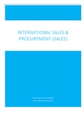 Samenvatting Sales (International Sales & Procurement)