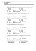 Test Bank for Chapter 4 Tissues, Glands, and Membranes