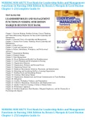 NURSING NUR 4827C Test Bank for Leadership Roles and Management Functions in Nursing 10th Edition by Bessie L Marquis & Carol Huston Chapter 1-25|Complete Guide A+