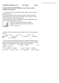 Worksheet Quantum Theory 