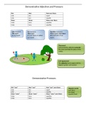 Spanish Ch. 6 Demonstrative Adjectives and Pronouns- Illustration