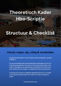 Theoretisch Kader Hbo-Scriptie | Scriptie | Structuur & Checklist