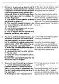 Mental Health 326 ATI Mental Health Practice B Questions and Answers- Chamberlain College of Nursing