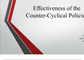 ECO 561 Week 5 Effectiveness of the Counter-Cyclical Policies Presentation