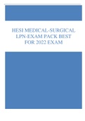 HESI PN MED SURG EXAM PACK