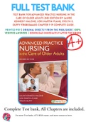 Test Bank For Advanced Practice Nursing in the Care of Older Adults 2nd Edition By Laurie Kennedy-Malone; Lori Martin-Plank; Evelyn G. Duffy 9780803666610 Chapter 1-19 Complete Guide .