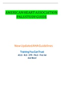 AMERICAN HEART ASSOCIATION PALS STUDY GUIDE LATEST 2022/2023