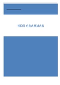 HESI A2 Grammar-Chrisjay files