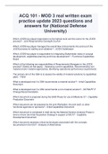 ACQ 101 - MOD 3 real written exam practice update 2023 questions and answers for (National Defense University)