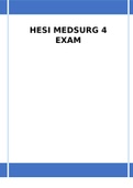 HESI MEDSURG 4 EXAM QUESTIONS AND ANSWERS