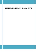 HESI MEDSURGE PRACTICE QUESTIONS AND ANSWERS