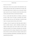 Political culture essay for PSCI 210