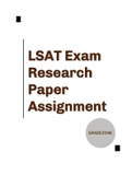 LSAT Exam Research Paper (2023). PRACTICE TEST