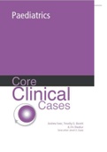  TESTBANK FORCore Clinical Cases In Paediatrics Chapter 1	Growth problems