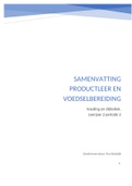 Samenvatting praktijk, productleer en voedselbereiding, leerjaar 2 periode 2, voeding en diëtetiek. 