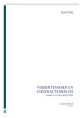 samenvatting verbintenissen en contractenrecht + examenvragen