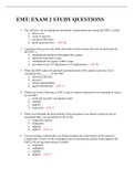 EMT Readiness Exam 2 ( Answered and Graded A+) Latest 2022/2023