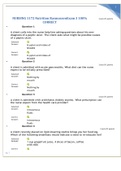 NURSING 1172 Nutrition Rasmussen Exam 3 100% CORRECT