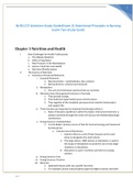 NUR1172 Nutrition Study Guide (Exam 2) Nutritional Principles in Nursing Exam Two Study Guide