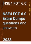 (NSE4 FGT 6.0 Exam Dumps) Valid exam questions and answers| 2023 update|