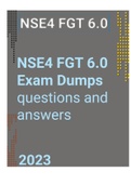 (NSE4 FGT 6.0 Exam Dumps) Valid exam questions and answers| 2023 update|