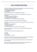 ACLS EXAM LATEST 2023/2024 (DOWNLOAD TO SCORE A) VERIFIED CONTENT