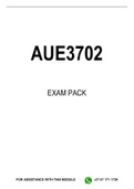 AUE3702 EXAM PACK 2023