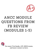 ANCC Module Questions from FB Review (Modules 1-5)