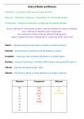 Edexcel GCSE Chemistry Topic 2 - States of Matter and Mixtures