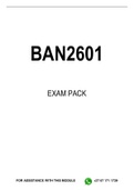 BAN2601 EXAM PACK 2023