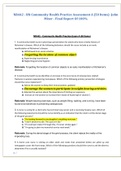 NR442 - Community Health Practice Exam A (50 Items) With rationales graded A+