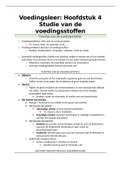 Hoofdstuk 4: Studie van de voedingsstoffen