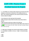 AAPC CPB - Practice Exam A.docx Questions with 100% Correct Answers UPDATED 2022