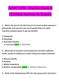 AAPC CPB - Practice Exam B.docx  100 Questions with 100% Correct Answers UPDATED 2022