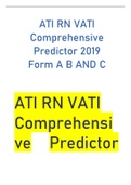  ATI RN VATI Comprehensive Predictor 2019 Form A B AND C