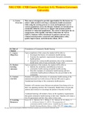 NSG C920 - C920 Course Overview A-G. Western Governors University.