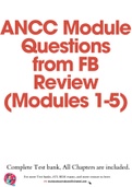 ANCC Module Questions from FB Review (Modules 1-5)