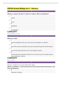 SOPHIA Human Biology Unit 5 – Milestone