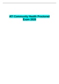 ATI Community Health Proctored  Exam 